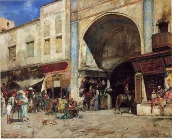 unknow artist Arab or Arabic people and life. Orientalism oil paintings 419